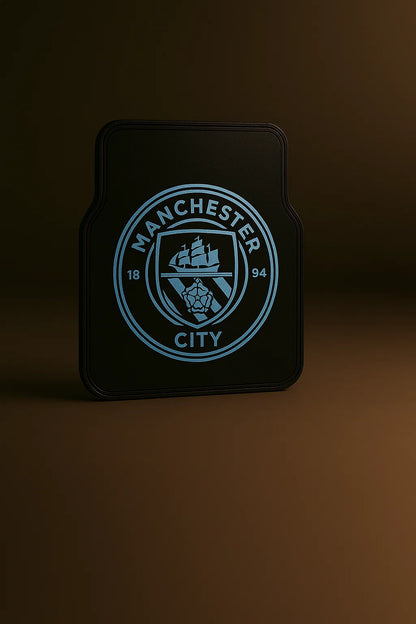 Manchester City Car Mats Set – Sky Blue Edition (4-Piece)