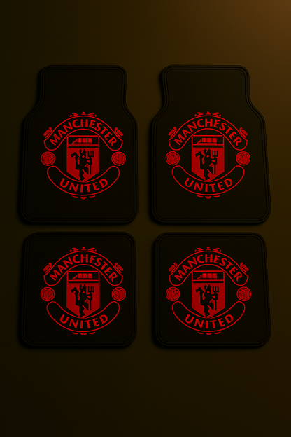 Manchester United Car Mats Set – Red Edition (4-Piece)