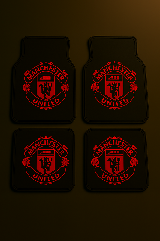 Manchester United Car Mats Set – Red Edition (4-Piece)