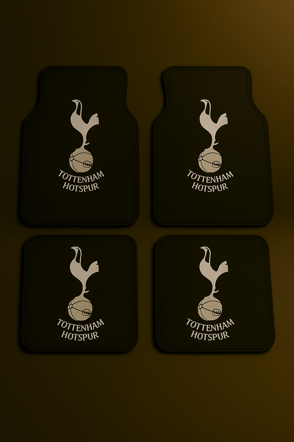 Tottenham Hotspur Car Mats Set – White Edition (4-Piece)